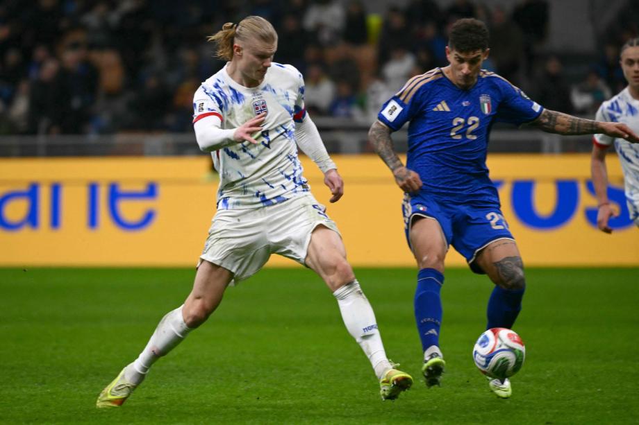 哈兰德2分钟2球 挪威4-1意大利时隔28年进世界杯